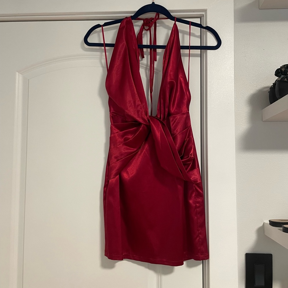 Akira Open Back Mini Dress